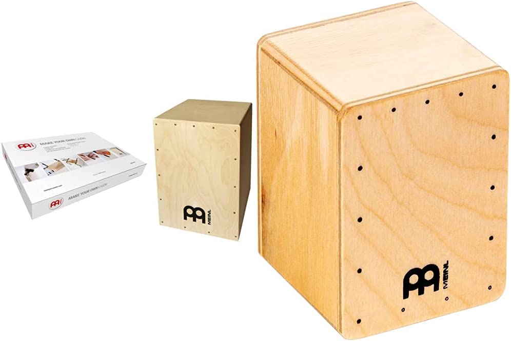 Meinl Percussion MYO Cajon Bausatz inkl. Snareteppich - Trommelkiste (Drumbox) & SH50 Mini Cajon Shaker